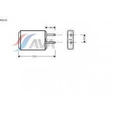 MZ6124 AVA Теплообменник, отопление салона