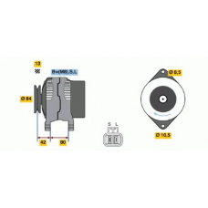 0 986 045 691 BOSCH Генератор