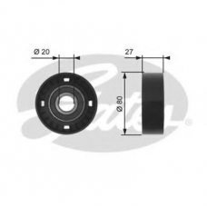 T36159 GATES Паразитный / ведущий ролик, поликлиновой ремень
