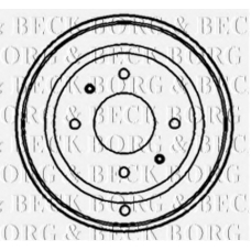 BBR7132 BORG & BECK Тормозной барабан