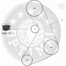 SK-1123 OPTIMAL Комплект ремня грм