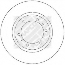 45546 MAPCO Тормозной диск