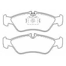MDB3013 MINTEX Комплект тормозных колодок, дисковый тормоз