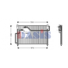 112050N AKS DASIS Конденсатор, кондиционер