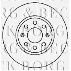 BBD4553 BORG & BECK Тормозной диск