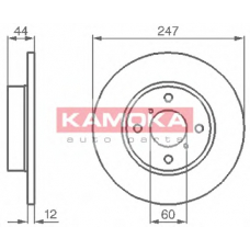 1032296 KAMOKA Тормозной диск