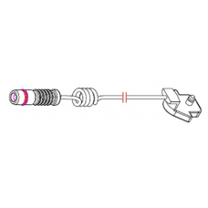 8111 CARRAB BRAKE PARTS Сигнализатор, износ тормозных колодок