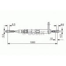 1 987 477 047 BOSCH Трос, стояночная тормозная система