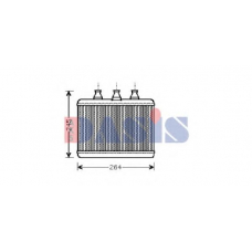 059002N AKS DASIS Теплообменник, отопление салона