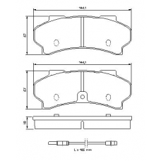 0 986 424 046 BOSCH Комплект тормозных колодок, дисковый тормоз