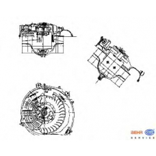 8EW 009 159-331 HELLA Вентилятор салона