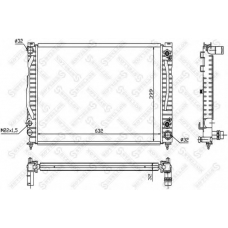 10-25545-SX STELLOX Радиатор, охлаждение двигателя