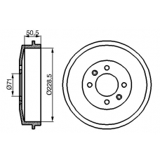 0 986 477 060 BOSCH Тормозной барабан