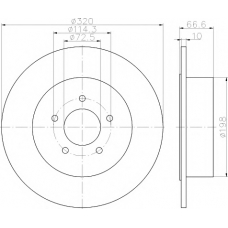 8DD 355 117-411 HELLA PAGID Тормозной диск