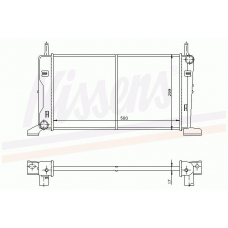 62168 NISSENS Радиатор, охлаждение двигателя
