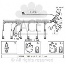 4.8580 FACET Ккомплект проводов зажигания