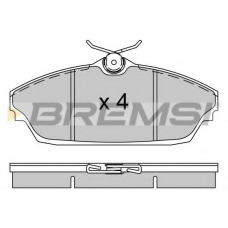 BP3505 BREMSI Комплект тормозных колодок, дисковый тормоз