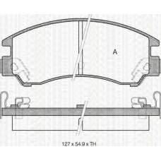 8110 68828 TRIDON Brake pads - front