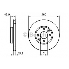 0 986 479 B73 BOSCH Тормозной диск