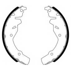 09-0719 E.T.F. Комплект тормозных колодок; Комплект тормозных кол