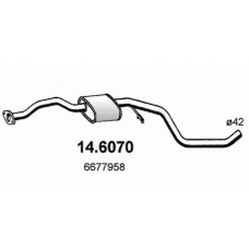 14.6070 ASSO Средний глушитель выхлопных газов