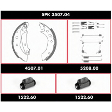 SPK 3507.04 WOKING Комплект тормозов, барабанный тормозной механизм