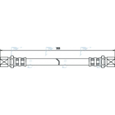 HOS3199 APEC Тормозной шланг