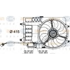 8EW 351 000-301 HELLA Вентилятор, охлаждение двигателя