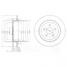 BG3593 DELPHI Тормозной диск