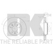 2045175 NK Тормозной диск