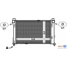 8MK 376 769-751 HELLA Радиатор, охлаждение двигателя