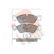 RB1366 R BRAKE Комплект тормозных колодок, дисковый тормоз