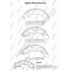 H350I06 NPS Комплект тормозных колодок
