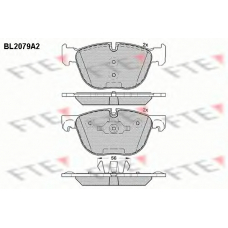 BL2079A2 FTE Комплект тормозных колодок, дисковый тормоз