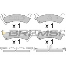 BP2777 BREMSI Комплект тормозных колодок, дисковый тормоз