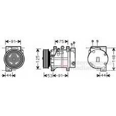 1300K259 VAN WEZEL Компрессор, кондиционер