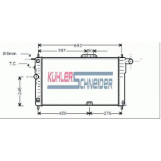 5200101 KUHLER SCHNEIDER Радиатор, охлаждение двигател