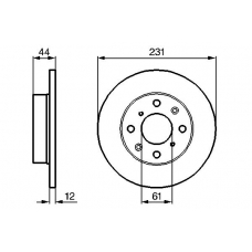 0 986 478 587 BOSCH Тормозной диск