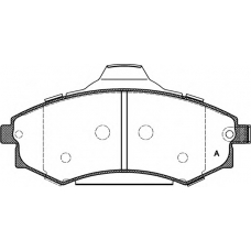 BPA0318.82 OPEN PARTS Комплект тормозных колодок, дисковый тормоз