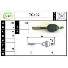 TC102 SERA Приводной вал