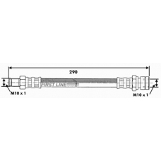 FBH6424 FIRST LINE Тормозной шланг