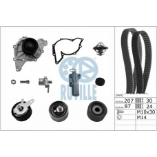 55703771 RUVILLE Водяной насос + комплект зубчатого ремня