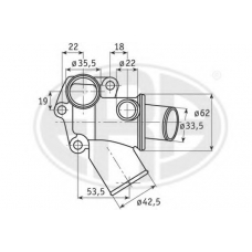 350037 ERA Термостат, охлаждающая жидкость