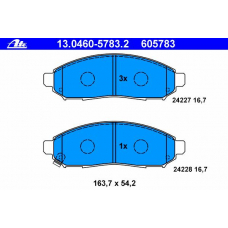 13.0460-5783.2 ATE Комплект тормозных колодок, дисковый тормоз