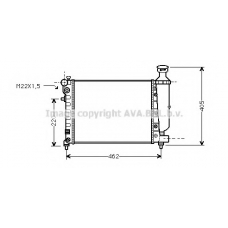CNA2115 AVA Радиатор, охлаждение двигателя