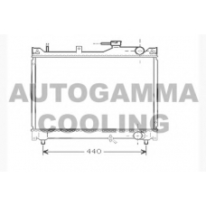 104565 AUTOGAMMA Радиатор, охлаждение двигателя