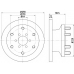 MDC1896 MINTEX Тормозной диск