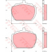 GDB340 TRW Комплект тормозных колодок, дисковый тормоз