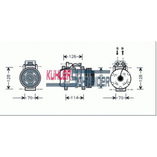 8403801 KUHLER SCHNEIDER Компрессор, кондиционер