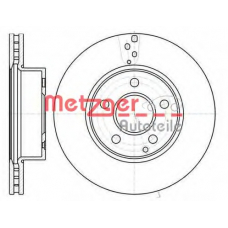 6110327 METZGER Тормозной диск